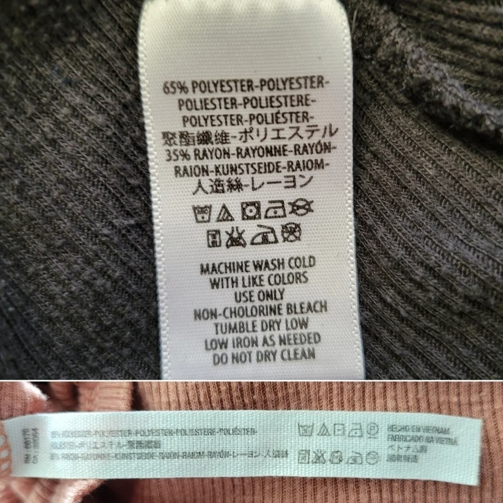 FREE PEOPLE // bundle of 2 long beach soft ribbed hi neck racer back swing tanks